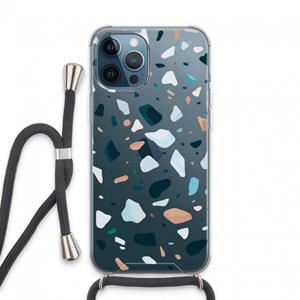CaseCompany Terrazzo N°13: iPhone 13 Pro Max Transparant Hoesje met koord