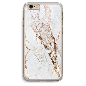 CaseCompany Goud marmer: iPhone 6 Plus / 6S Plus Transparant Hoesje