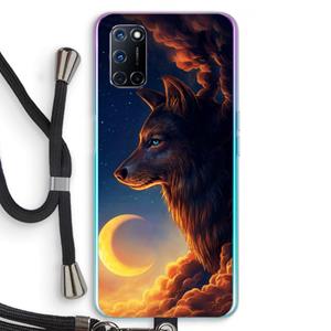 CaseCompany Night Guardian: Oppo A92 Transparant Hoesje met koord