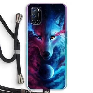 CaseCompany Where Light And Dark Meet: Oppo A92 Transparant Hoesje met koord