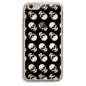 CaseCompany Musketon Skulls: iPhone 6 Plus / 6S Plus Transparant Hoesje
