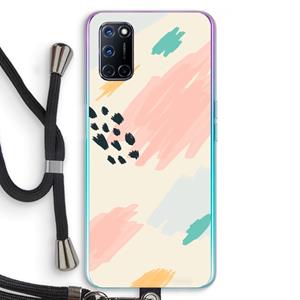 CaseCompany Sunday Chillings: Oppo A92 Transparant Hoesje met koord