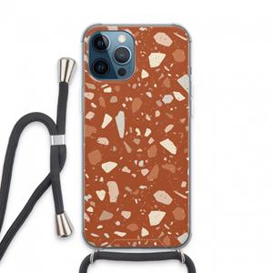 CaseCompany Terrazzo N°22: iPhone 13 Pro Max Transparant Hoesje met koord