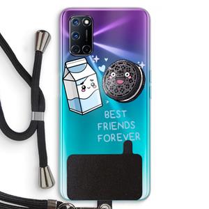 CaseCompany Best Friend Forever: Oppo A92 Transparant Hoesje met koord