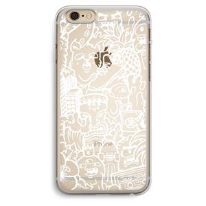 CaseCompany Vexx Mixtape #2: iPhone 6 Plus / 6S Plus Transparant Hoesje