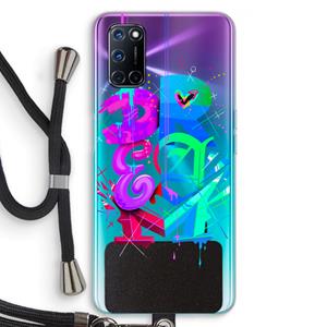 CaseCompany Dream: Oppo A92 Transparant Hoesje met koord