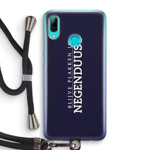 CaseCompany Blijve plakken in Negenduust: Huawei P Smart (2019) Transparant Hoesje met koord