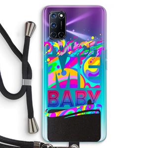 CaseCompany Touch Me: Oppo A92 Transparant Hoesje met koord