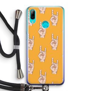 CaseCompany Rock: Huawei P Smart (2019) Transparant Hoesje met koord