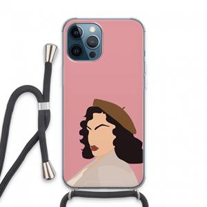 CaseCompany Confidence: iPhone 13 Pro Max Transparant Hoesje met koord