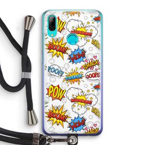 CaseCompany Pow Smack: Huawei P Smart (2019) Transparant Hoesje met koord