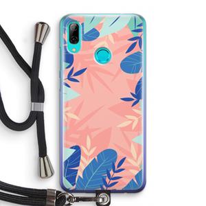 CaseCompany Tropisch: Huawei P Smart (2019) Transparant Hoesje met koord