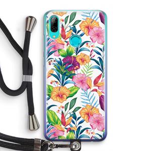 CaseCompany Tropisch 2: Huawei P Smart (2019) Transparant Hoesje met koord