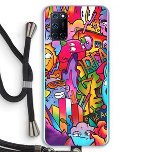 CaseCompany Dreams: Oppo A92 Transparant Hoesje met koord