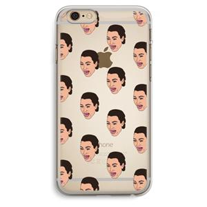 CaseCompany Ugly Cry Call: iPhone 6 Plus / 6S Plus Transparant Hoesje