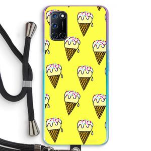CaseCompany Isjes: Oppo A92 Transparant Hoesje met koord