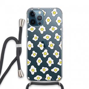 CaseCompany Spiegeleitjes: iPhone 13 Pro Max Transparant Hoesje met koord