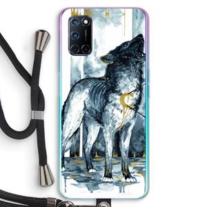 CaseCompany Bleeding Soul: Oppo A92 Transparant Hoesje met koord