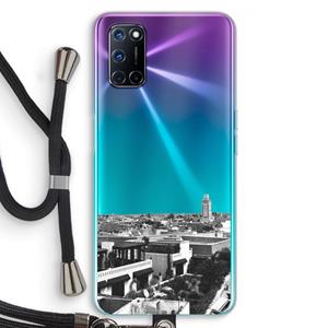 CaseCompany Marrakech Skyline : Oppo A92 Transparant Hoesje met koord