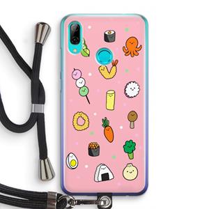 CaseCompany Happy bento friends: Huawei P Smart (2019) Transparant Hoesje met koord