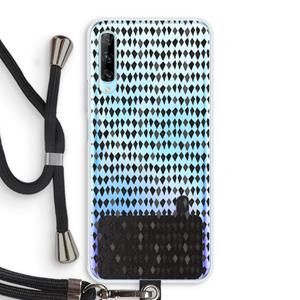 CaseCompany Crazy shapes: Huawei P Smart Pro Transparant Hoesje met koord