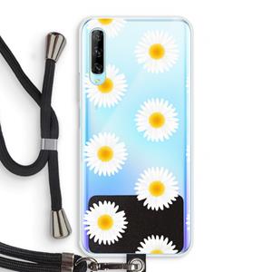 CaseCompany Margrietjes: Huawei P Smart Pro Transparant Hoesje met koord