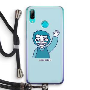 CaseCompany Zwaai: Huawei P Smart (2019) Transparant Hoesje met koord