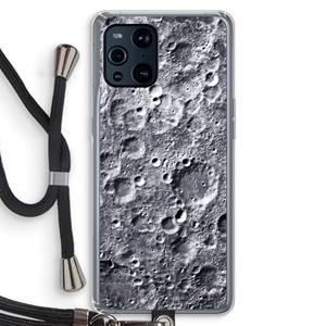 CaseCompany Maanlandschap: Oppo Find X3 Transparant Hoesje met koord