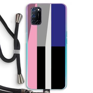 CaseCompany Gestalte 4: Oppo A92 Transparant Hoesje met koord