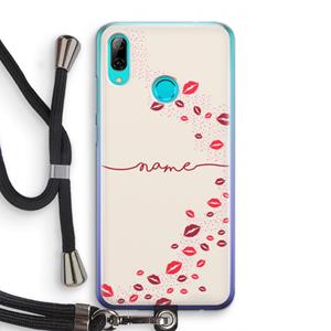 CaseCompany Kusjes: Huawei P Smart (2019) Transparant Hoesje met koord