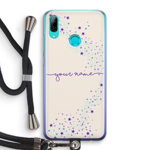 CaseCompany Sterren: Huawei P Smart (2019) Transparant Hoesje met koord