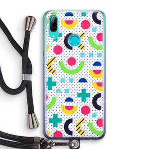 CaseCompany 8-bit N°1: Huawei P Smart (2019) Transparant Hoesje met koord