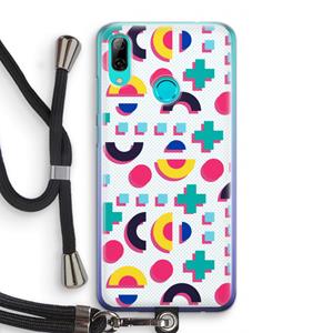CaseCompany 8-bit N°2: Huawei P Smart (2019) Transparant Hoesje met koord