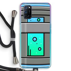 CaseCompany Chug Bottle: Oppo A92 Transparant Hoesje met koord