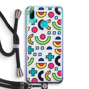 CaseCompany 8-bit N°6: Huawei P Smart (2019) Transparant Hoesje met koord