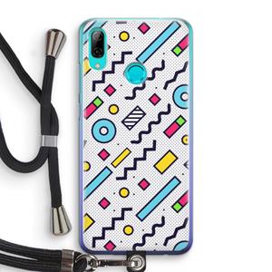CaseCompany 8-bit N°8: Huawei P Smart (2019) Transparant Hoesje met koord