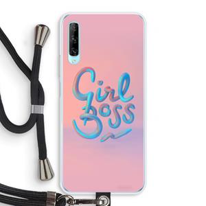 CaseCompany Girl boss: Huawei P Smart Pro Transparant Hoesje met koord
