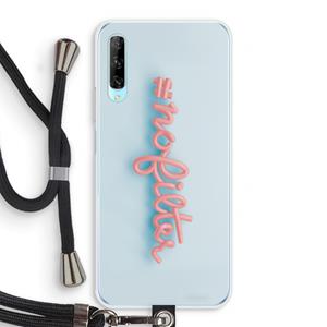 CaseCompany nofilter: Huawei P Smart Pro Transparant Hoesje met koord