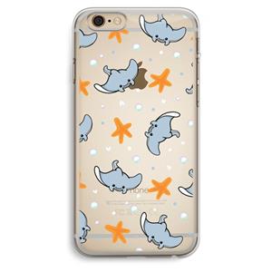 CaseCompany Manta: iPhone 6 Plus / 6S Plus Transparant Hoesje