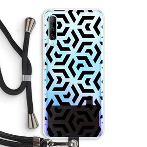 CaseCompany Crazy pattern: Huawei P Smart Pro Transparant Hoesje met koord