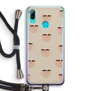 CaseCompany Morning coffee: Huawei P Smart (2019) Transparant Hoesje met koord