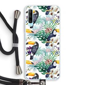 CaseCompany Tukans: Huawei P Smart Pro Transparant Hoesje met koord