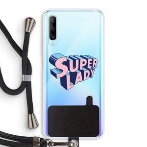 CaseCompany Superlady: Huawei P Smart Pro Transparant Hoesje met koord