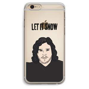 CaseCompany Let It Snow: iPhone 6 Plus / 6S Plus Transparant Hoesje