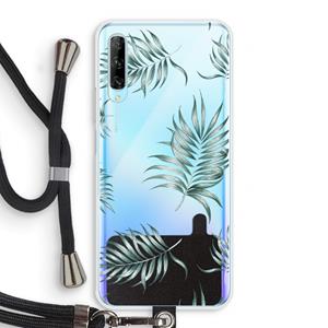 CaseCompany Simple leaves: Huawei P Smart Pro Transparant Hoesje met koord