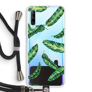 CaseCompany Lange bladeren: Huawei P Smart Pro Transparant Hoesje met koord