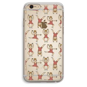 CaseCompany Gymboys: iPhone 6 Plus / 6S Plus Transparant Hoesje