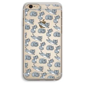 CaseCompany Poezen: iPhone 6 Plus / 6S Plus Transparant Hoesje