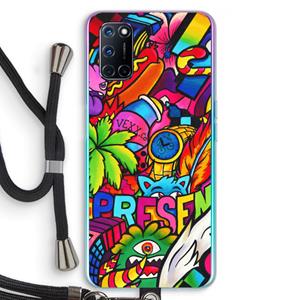 CaseCompany Represent: Oppo A92 Transparant Hoesje met koord