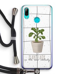 CaseCompany Kamerplant op vensterruit: Huawei P Smart (2019) Transparant Hoesje met koord